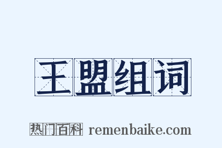 王盟组词是什么意思的图片